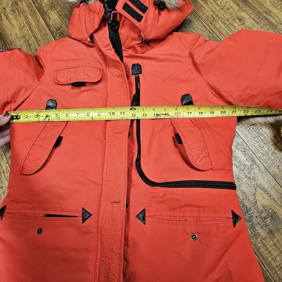 Canada Weather Women Size L Gear Triple Goose Full Zip Winter Jacket Parka Coat - Picture 11 of 11